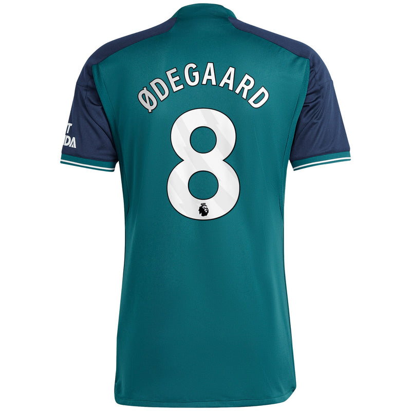 Martin Odegaard Arsenal adidas 2023/24 Third Player Jersey - Green