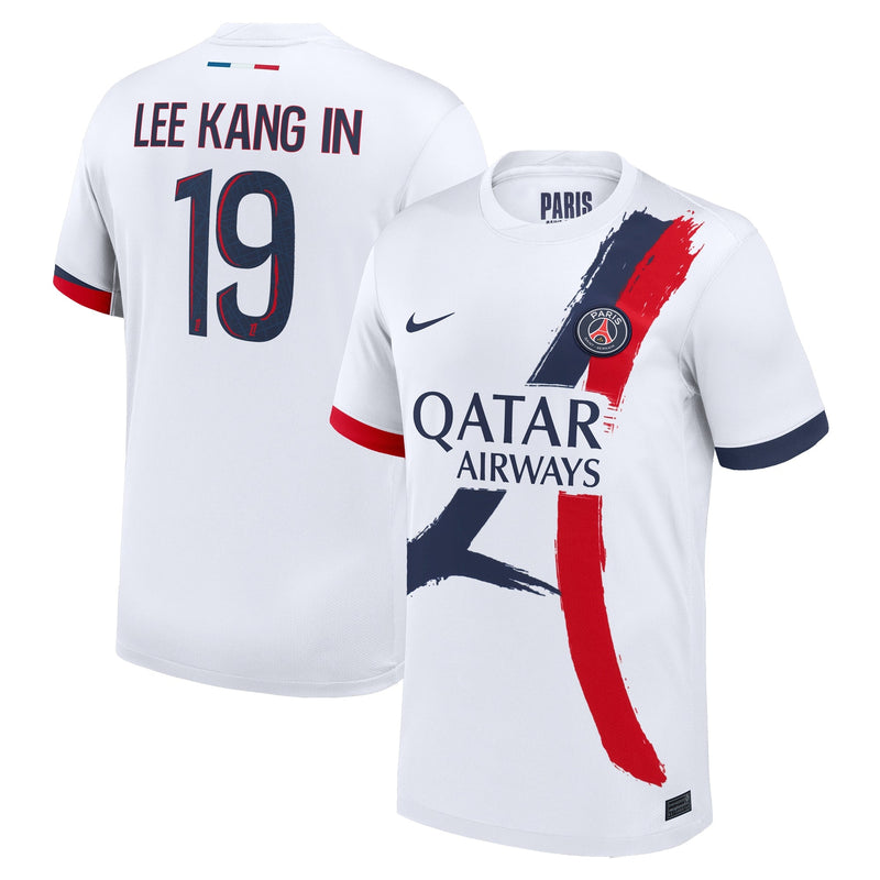 Lee Kang In Paris Saint-Germain Nike 2024/25 Away Player Jersey - White