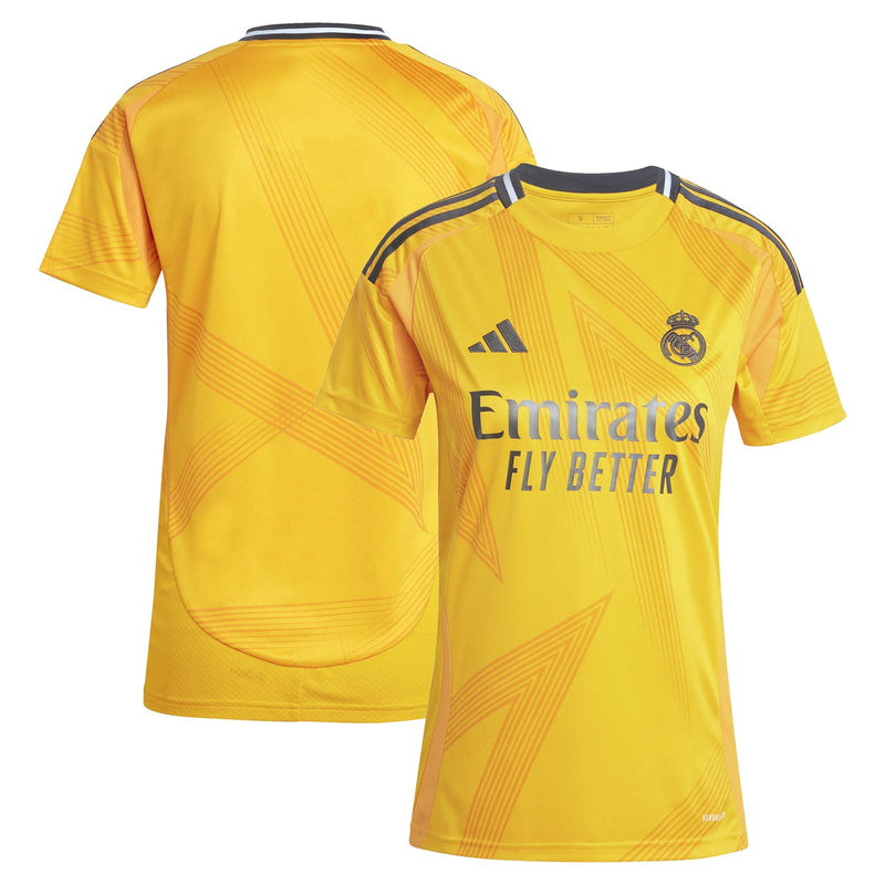 Real Madrid adidas Women's 2024/25 Away Player Jersey - Orange