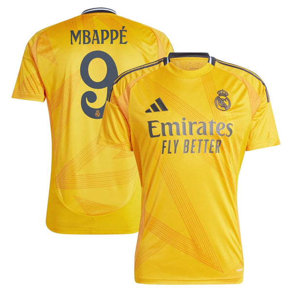 Kylian Mbappé Real Madrid adidas 2024/25 Away Player Jersey - Orange