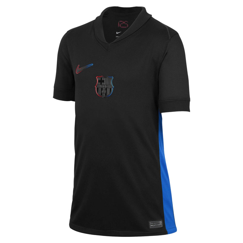 Lamine Yamal Barcelona Nike Youth 2024/25 Away  Player Jersey - Black