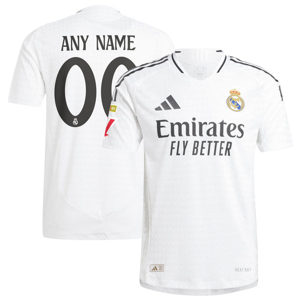 Real Madrid adidas 2024/25 Home Custom Jersey - White