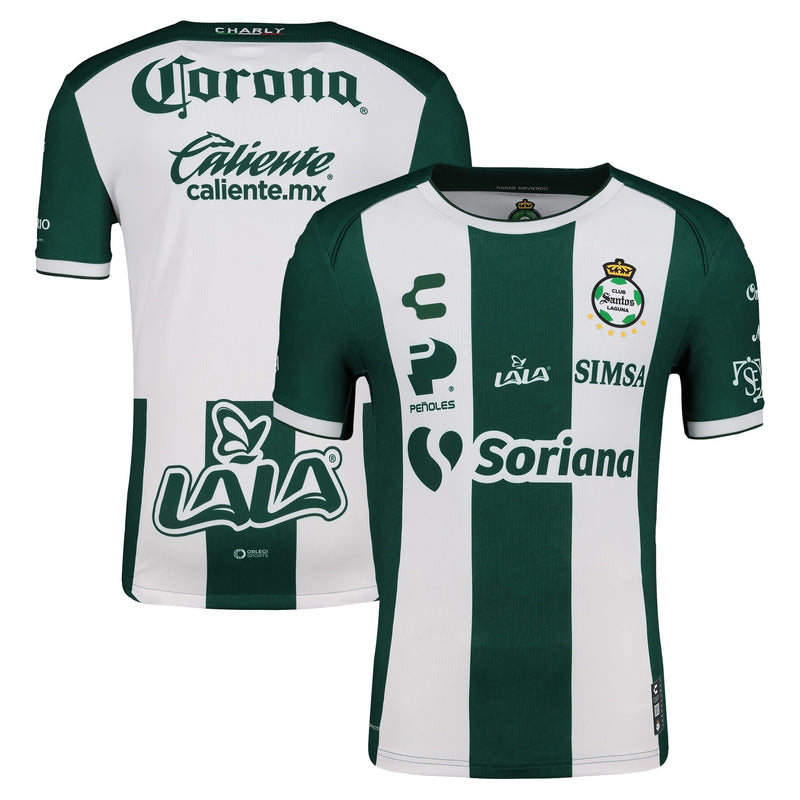 Santos Laguna Charly 2024/25 Home Jersey - Green/White