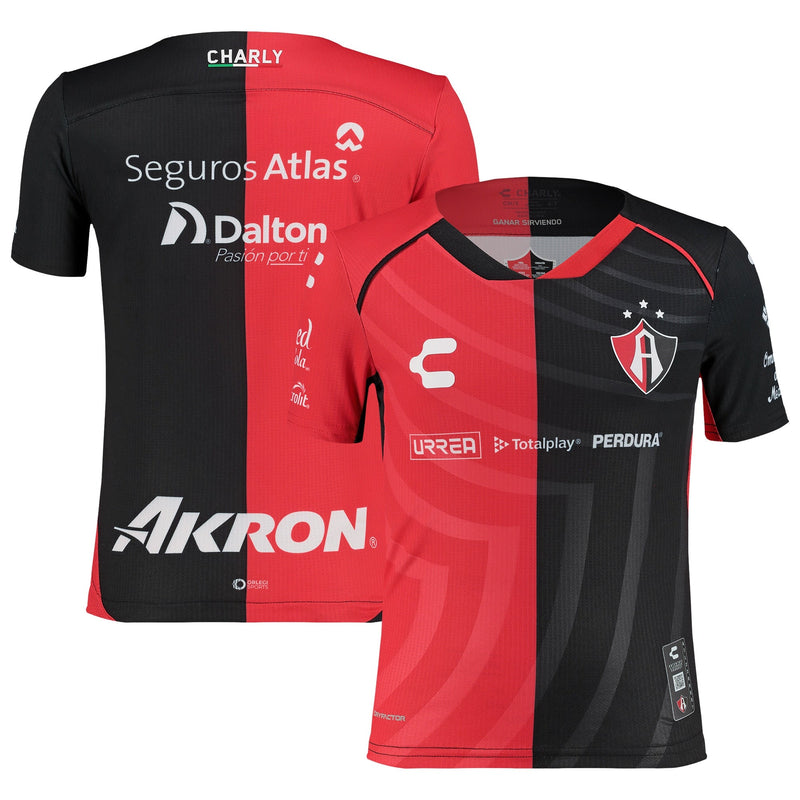 Club Atlas Charly 2024/25 Home Jersey - Red/Black