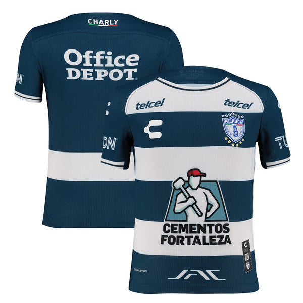 C.F. Pachuca Charly Youth 2024/25 Home Jersey – Navy/White