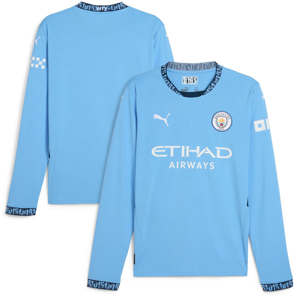 Manchester City Puma 2024/25 Home Long Sleeve Jersey - Light Blue