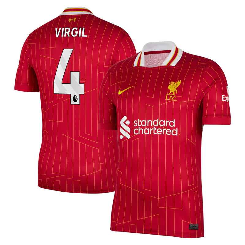 Virgil van Dijk Liverpool Nike 2024/25 Home Player Jersey – Red