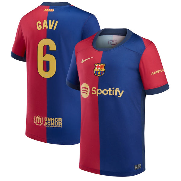 Gavi Barcelona Nike Youth 2024/25 Home Player Jersey - Royal