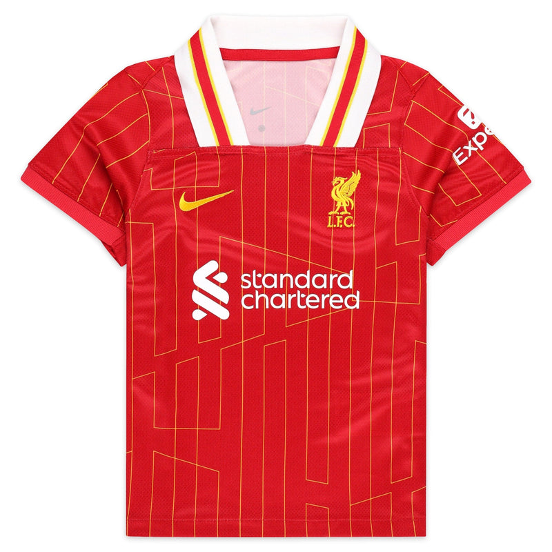 Liverpool Nike Preschool 2024/25 Home Stadium Kit Set - Red