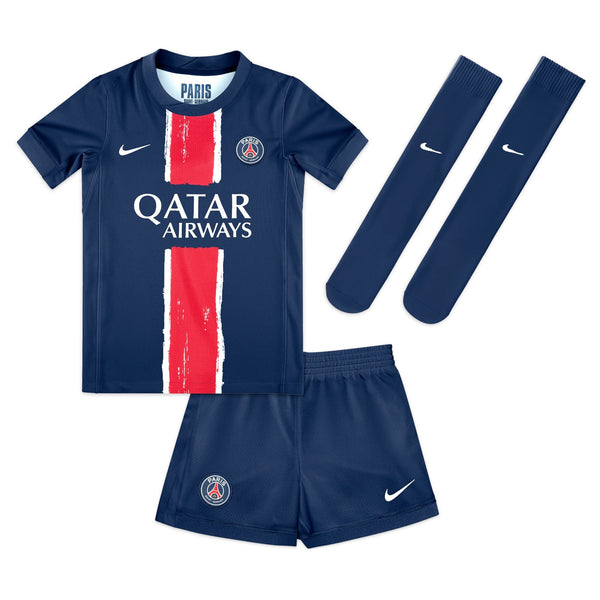 Paris Saint-Germain Nike Preschool 2024/25 Home Stadium Kit Set - Navy