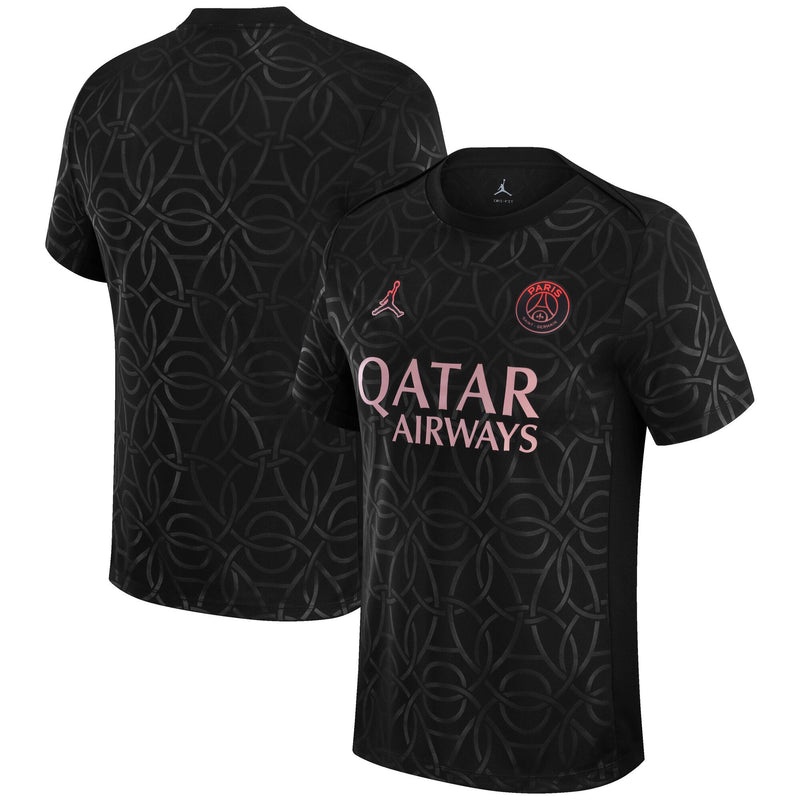 Paris Saint-Germain Jordan Brand 2024/25 Third Academy Pro Pre-Match Top - Black