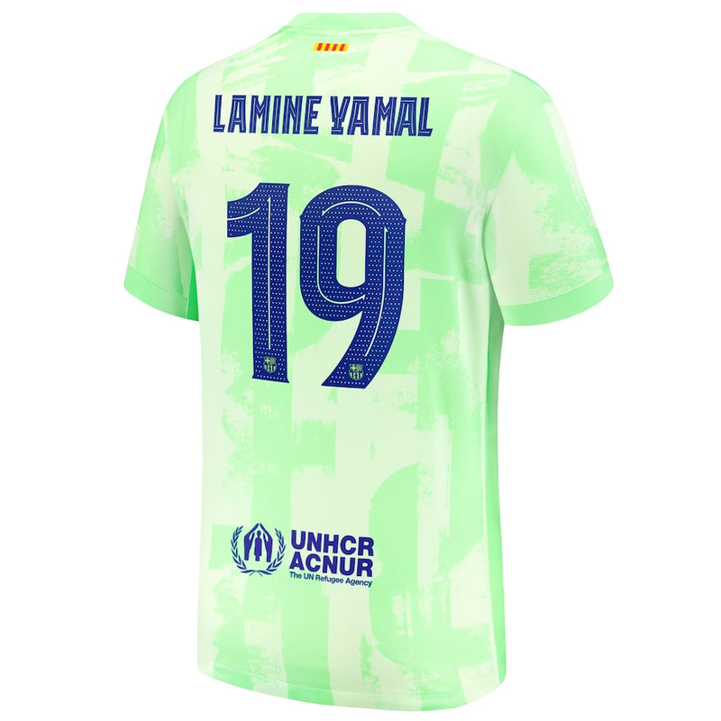 Lamine Yamal Barcelona Nike Youth 2024/25 Third Player Jersey - Yellow