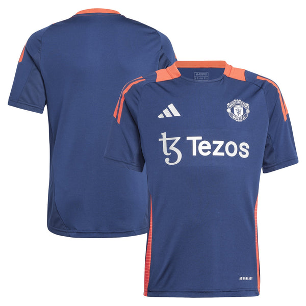 Manchester United adidas Youth 2024/25 Training Jersey - Navy