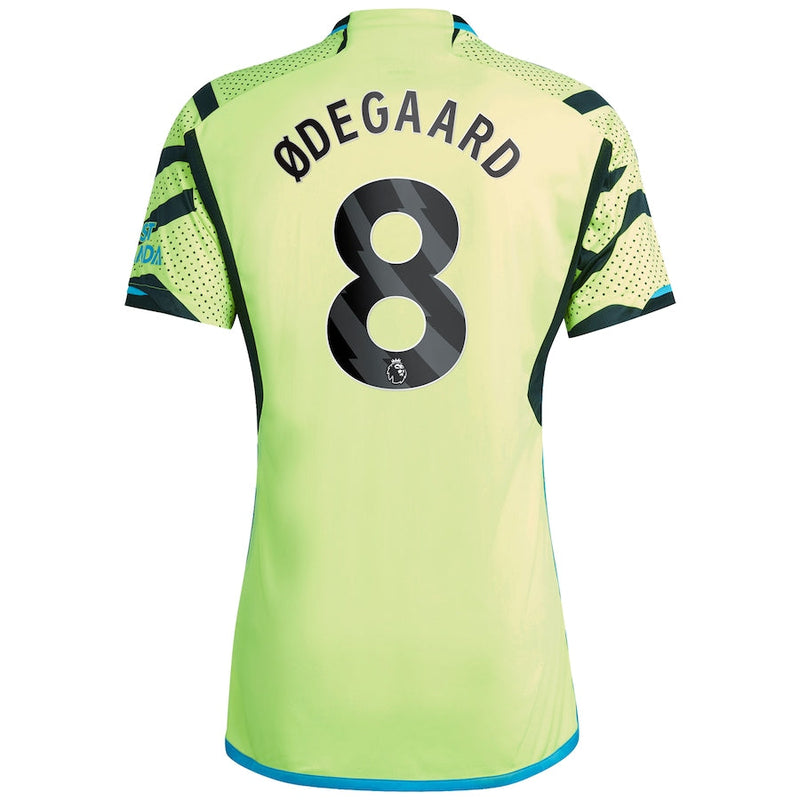 Martin Odegaard Arsenal  2023/24 Away Player Jersey - Yellow
