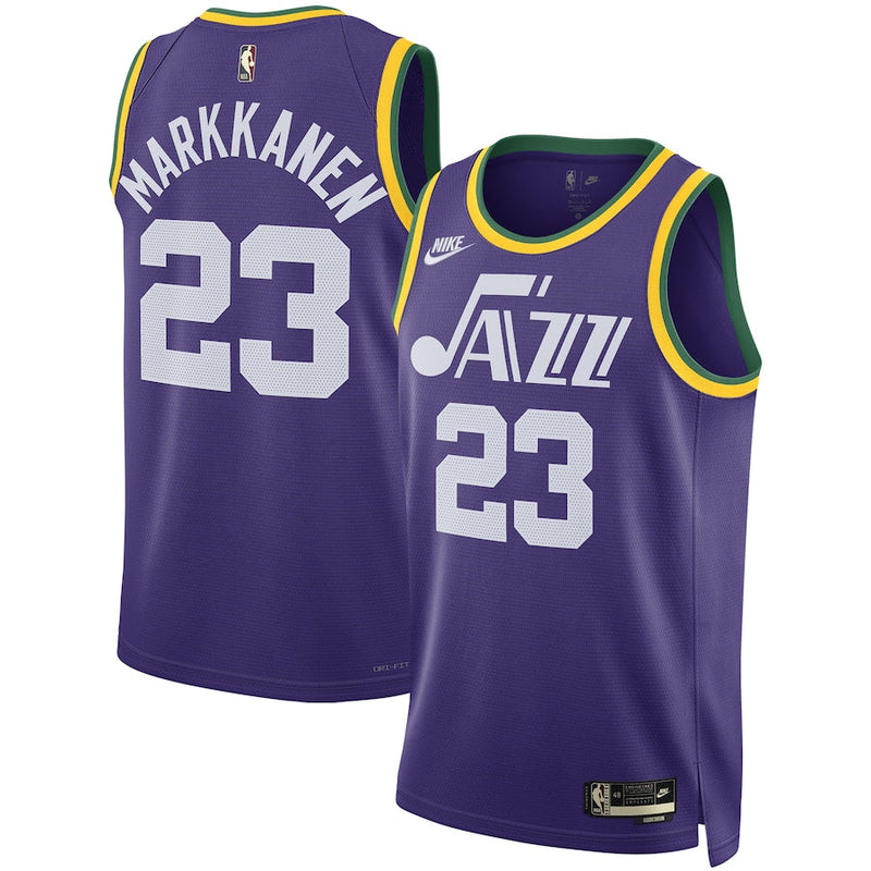Lauri Markkanen Utah Jazz  Unisex 2023/24 Swingman  Jersey - Classic Edition - Purple