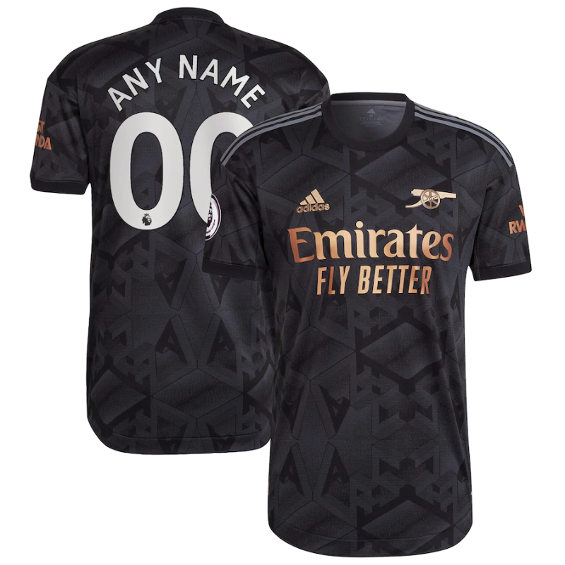 Arsenal 2022/23 Away Customized Unisex Jersey - Black - Jersey Teams World