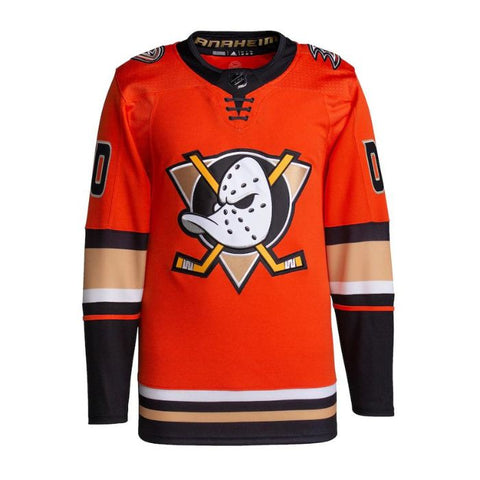 Anaheim Ducks Unisex Alternate Primegreen Pro Custom Jersey - Orange - Champions Jerseys