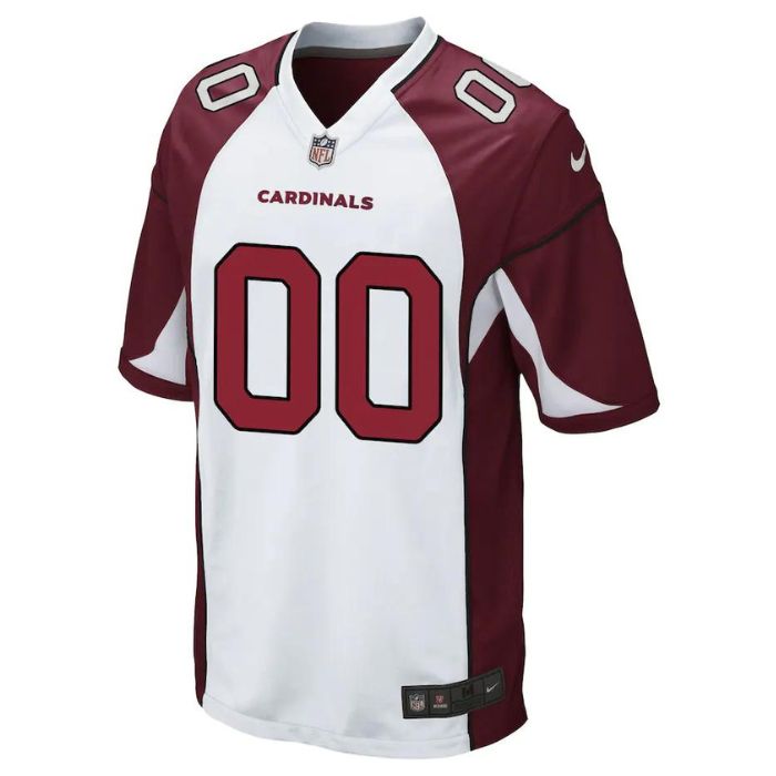 Arizona Cardinals Custom Game Jersey Unisex - White - Champions Jerseys