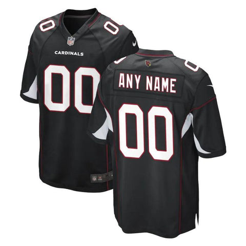 Arizona Cardinals Unisex Alternate Custom Game Jersey - Black - Champions Jerseys