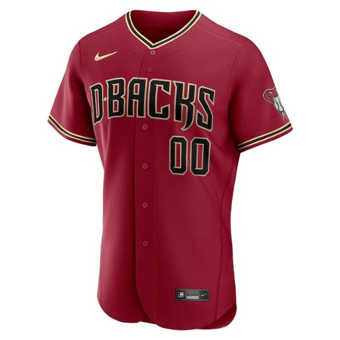 Arizona Diamondbacks Unisex Alternate Pro Official Custom Jersey - Crimson - Champions Jerseys