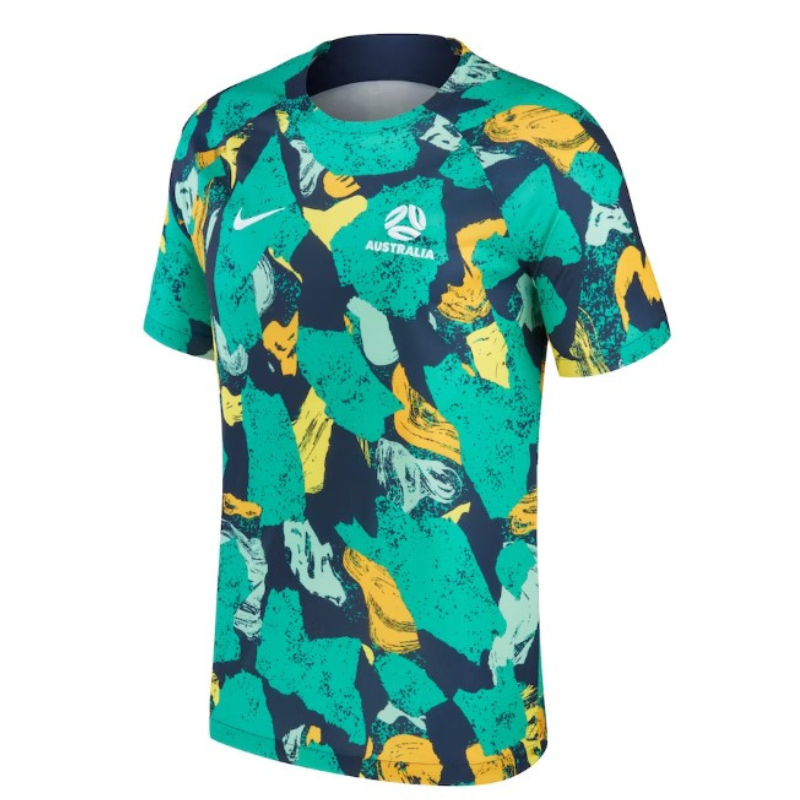 Australia Soccer Shirt Customized - Green/Yellow