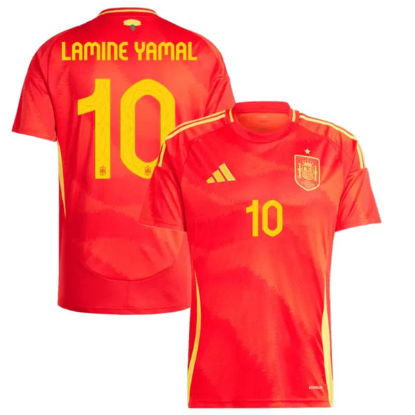 LAMINE YAMAL #10 Spain Home Soccer Jersey EURO 2024