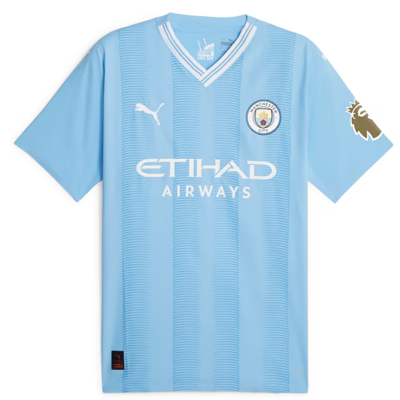 Erling Haaland Manchester City Team  Puma 2023/24  Player Authentic Jersey - Sky Blue