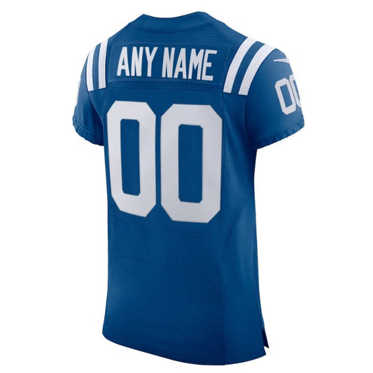 Indianapolis Colts Team Vapor Elite Custom Unisex Jersey - Royal - Champions Jerseys