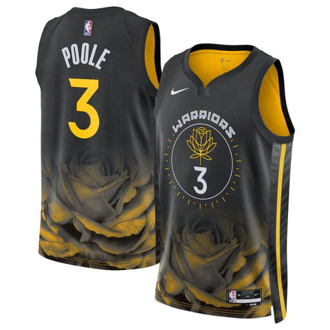 Jordan Poole Golden State Warriors Unisex 2022/23 Swingman Jersey - City Edition - Black - Champions Jerseys