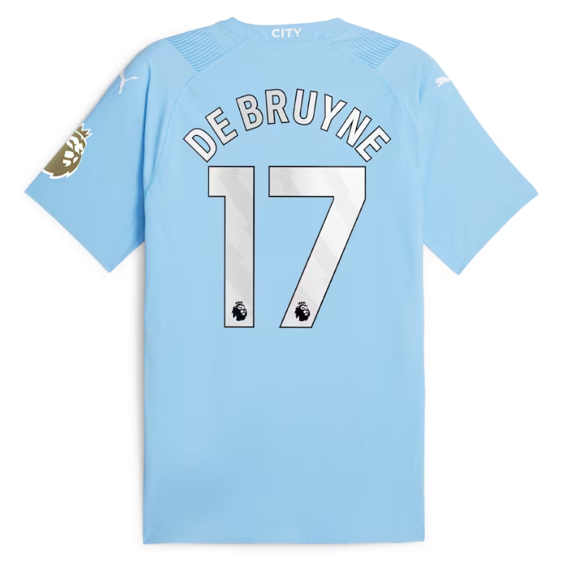 Kevin De Bruyne Manchester City Team  Puma 2023/24  Player Authentic Jersey - Sky Blue