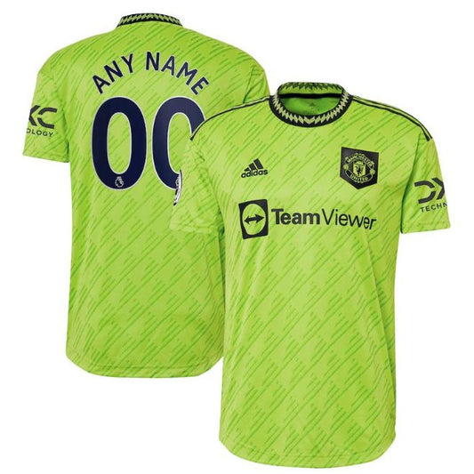 Manchester United Shirt 2022/23 Third Unisex Custom Jersey - Neon Green - Jersey Teams World