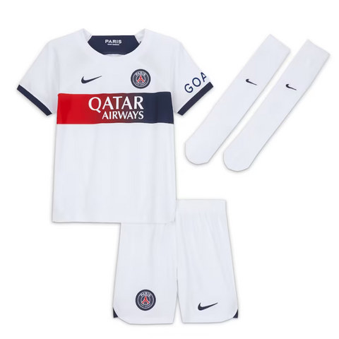 Paris Saint-Germain Away Stadium Kit 2023-24 - Little Kids with Hakimi 2 printing