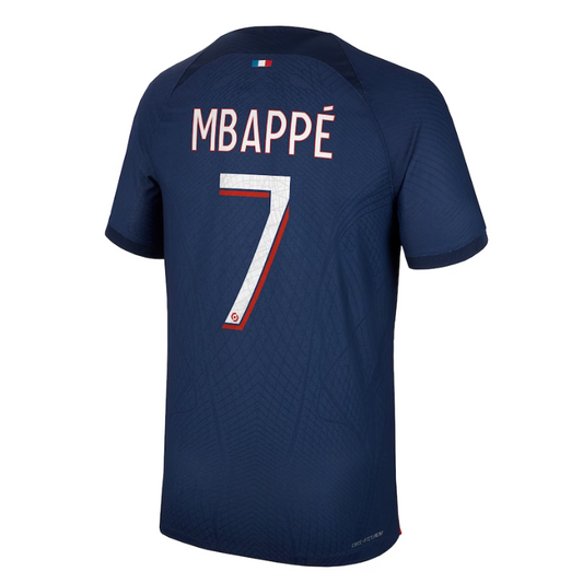 Paris Saint-Germain Team Home Shirt 2023-24 with Jersey Mbappé 7 printing - Blue - Jersey Teams World