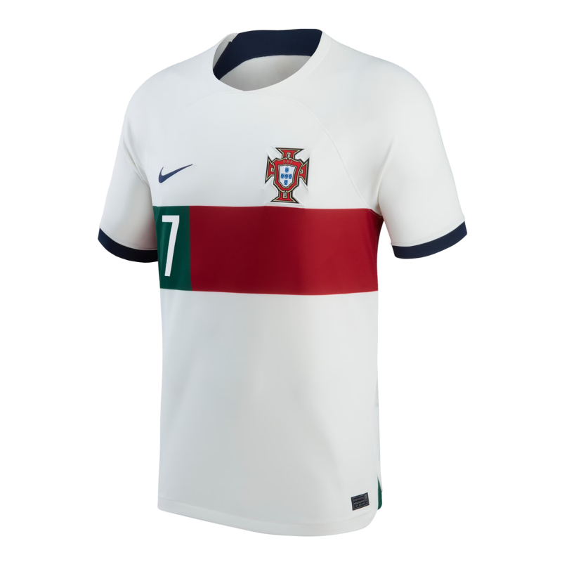 Portugal National Nike 2023/24 Away Stadium Jersey Ronaldo 7 printing