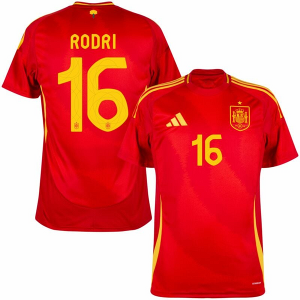 Rodri Spain 16 Jersey away player Red