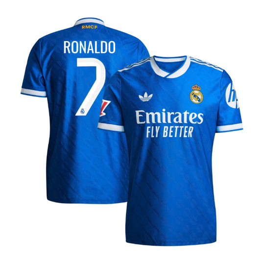 Real Madrid adidas Third Shirt 2025-26 Authentic with Ronaldo 7 printing