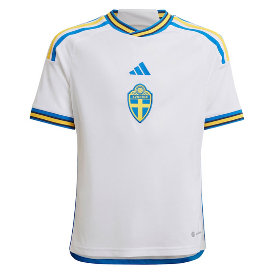 Sweden National Team Away jersey  2022 Customized Shirt Unisex - White - Jersey Teams World