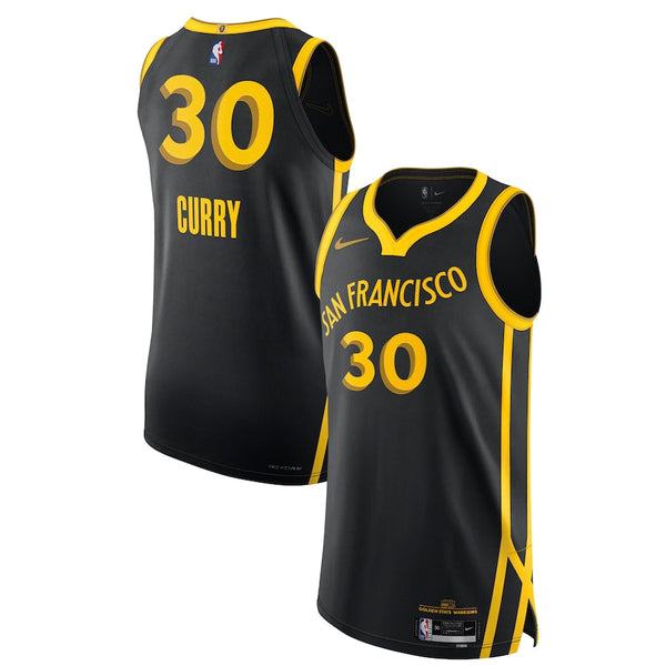 Nike Stephen Curry Golden State Warriors  Authentic Jersey - City Edition - Black