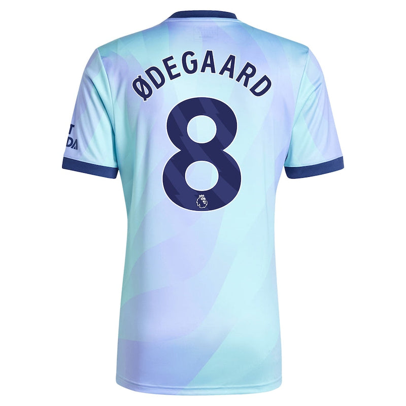 Arsenal adidas Third Shirt 2024-25 with Ødegaard 8 printing