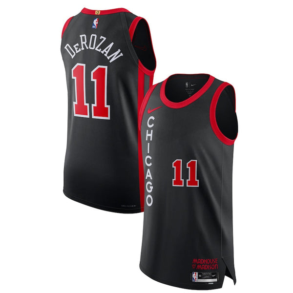 Nike DeMar DeRozan Chicago Bulls  Authentic Jersey - City Edition - Black