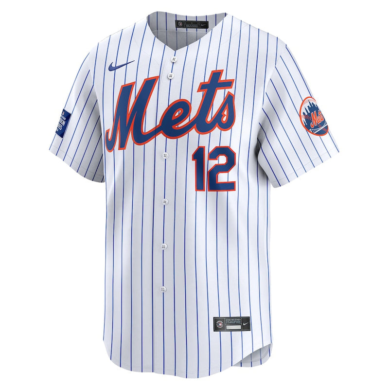 Francisco Lindor New York Mets Nike 2024 MLB World Tour London Series Home Limited Player Jersey - White