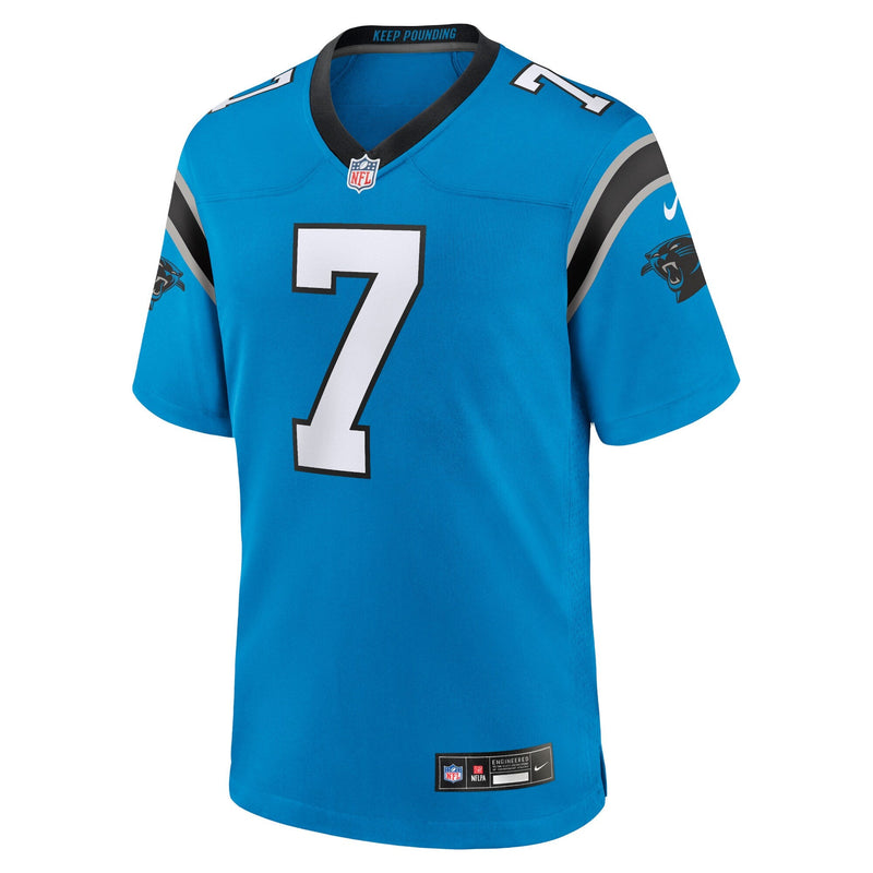 Carolina Panthers Nike Alternate Game Jersey - Blue - Shaq Thompson - Mens