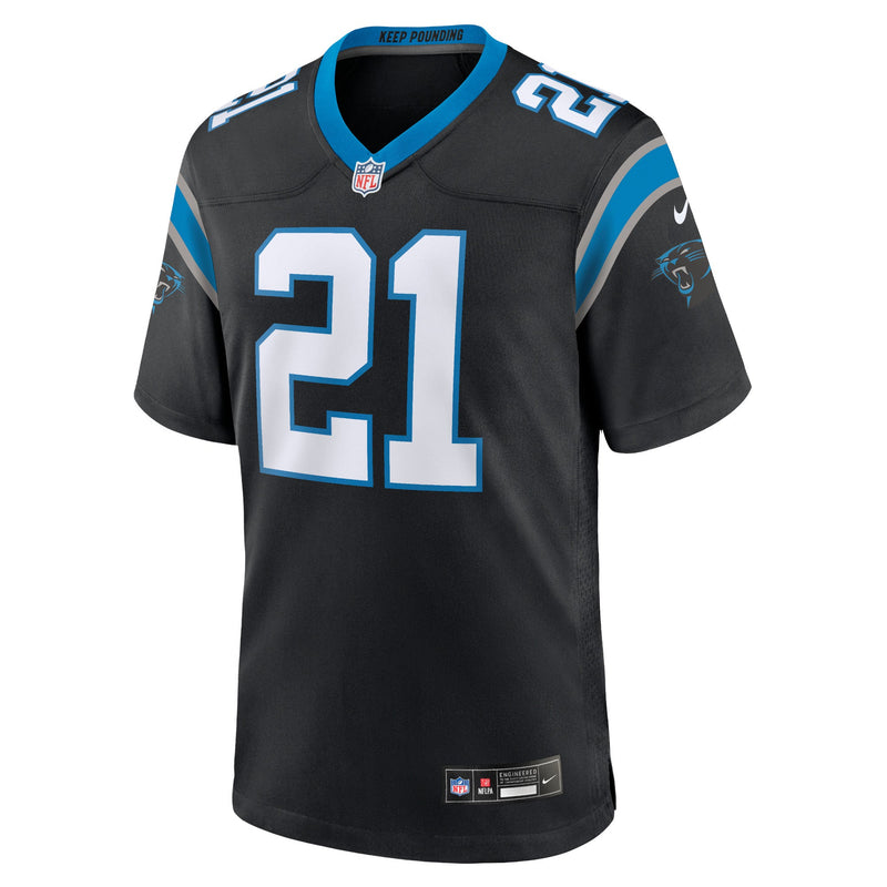 Carolina Panthers Nike Home Game Team Colour Jersey - Black - Jeremy Chinn - Mens