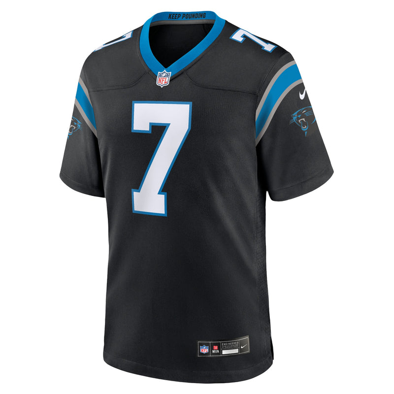 Carolina Panthers Nike Home Game Team Colour Jersey - Black - Shaq Thompson - Mens