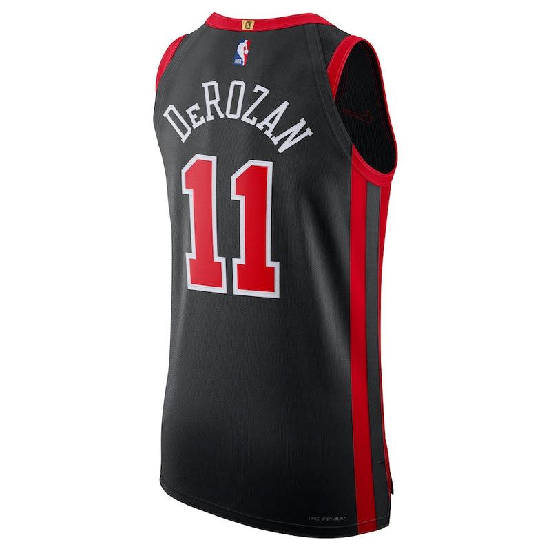 Nike DeMar DeRozan Chicago Bulls  Authentic Jersey - City Edition - Black