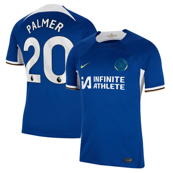 Chelsea Nike Home Stadium Sponsored Shirt 2023-24 with Palmer 20 printing