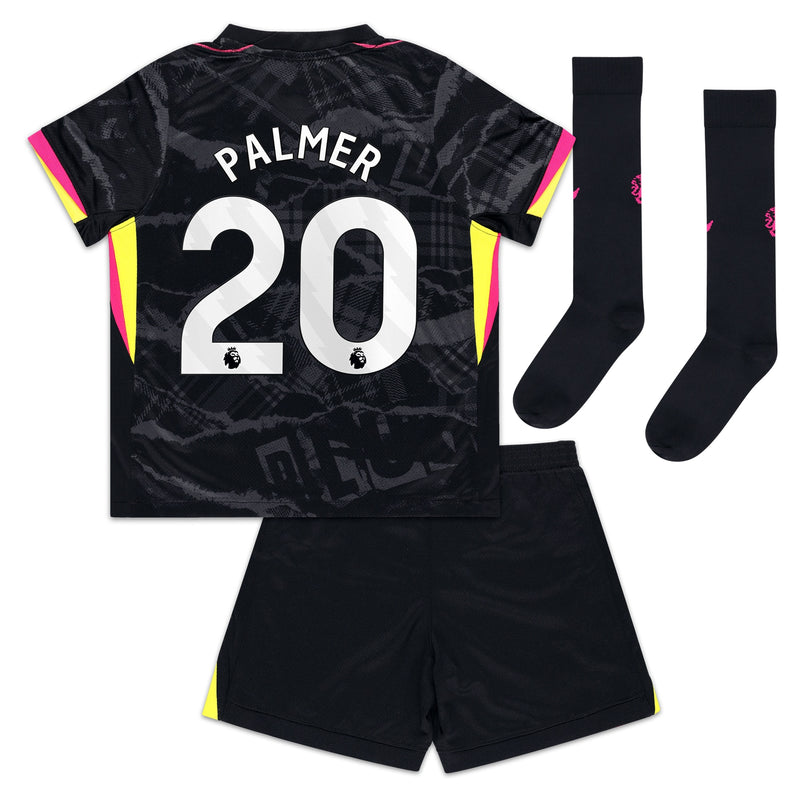 Chelsea Nike Third Stadium Kit 2024-25 - Little Kids with Palmer 20 printing