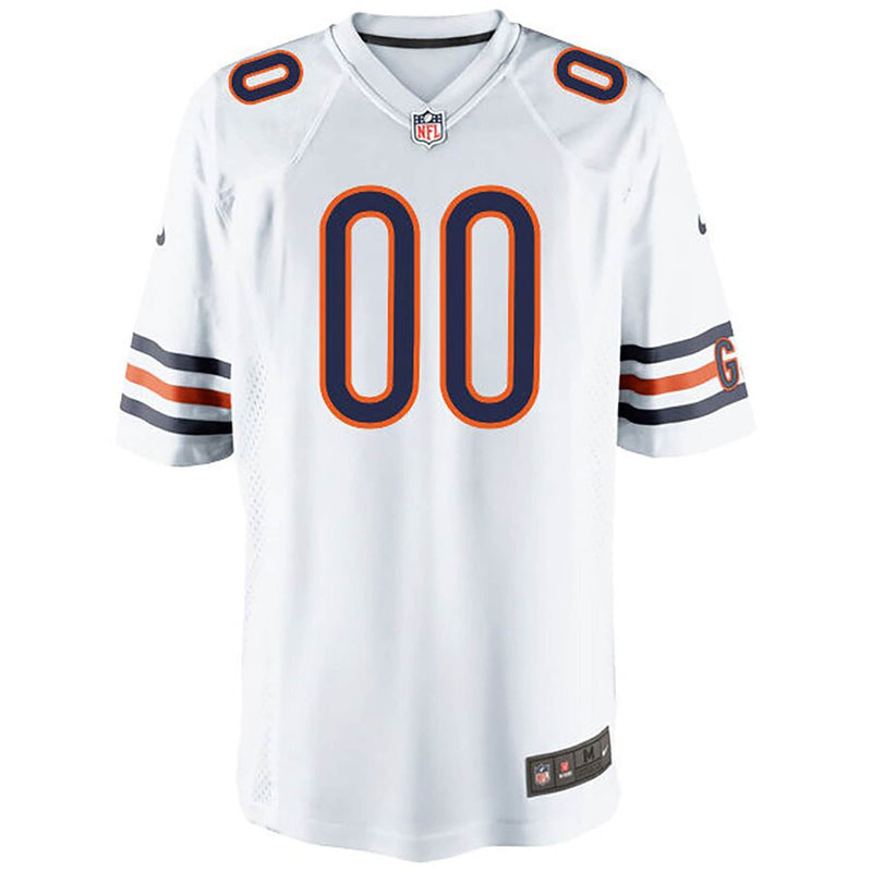 Chicago Bears Nike Game Road Jersey - White - Custom - Mens