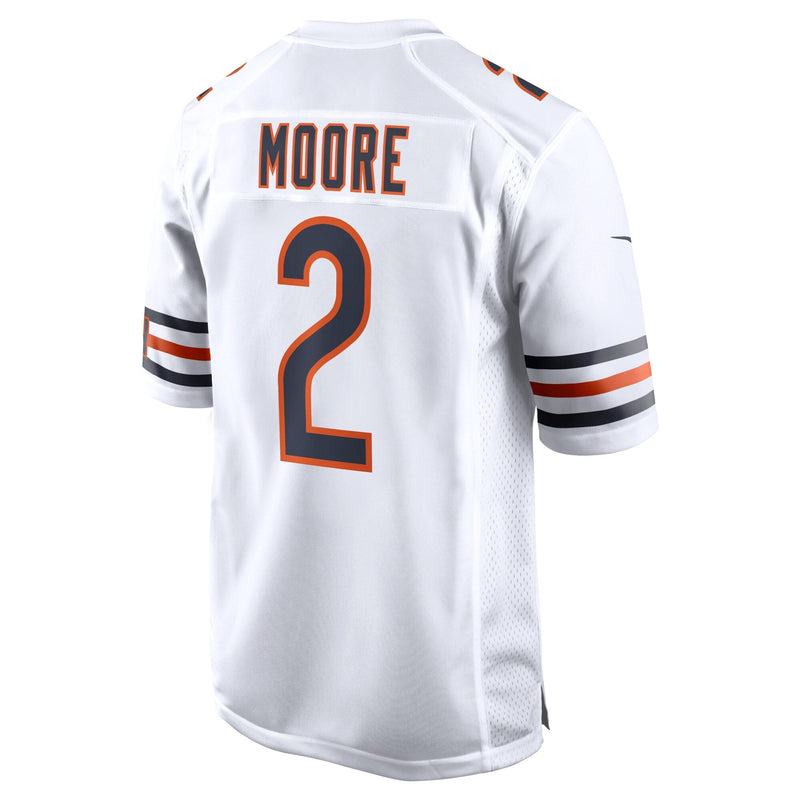 Chicago Bears Nike Game Road Jersey - White - D.J. Moore - Mens