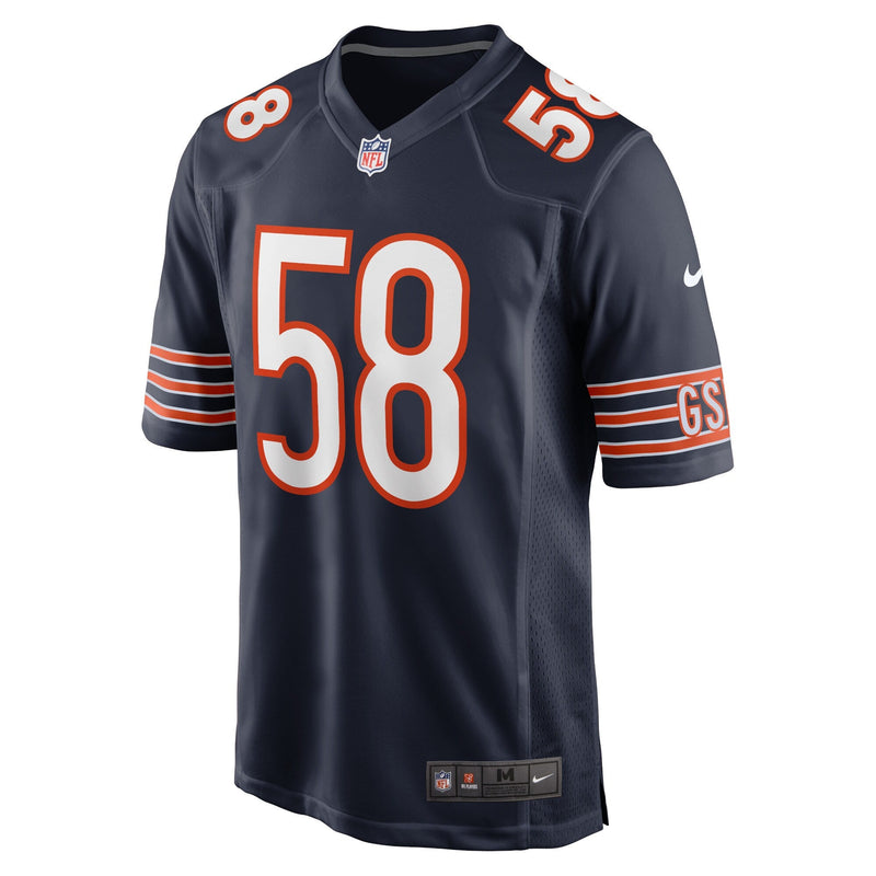 Chicago Bears Nike Home Game Jersey - Navy - Darnell Wright - Mens